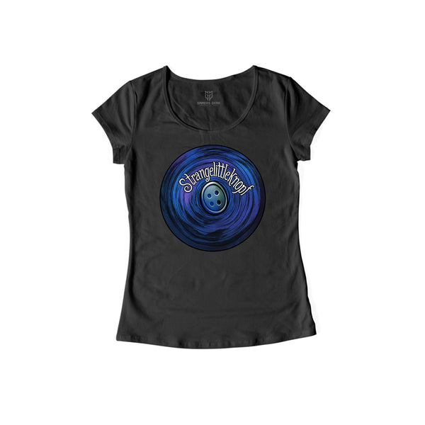 Strangelittleknopf - Damen Shirt schwarz