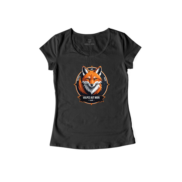 Vulpes Aut Mori - Damen Shirt schwarz