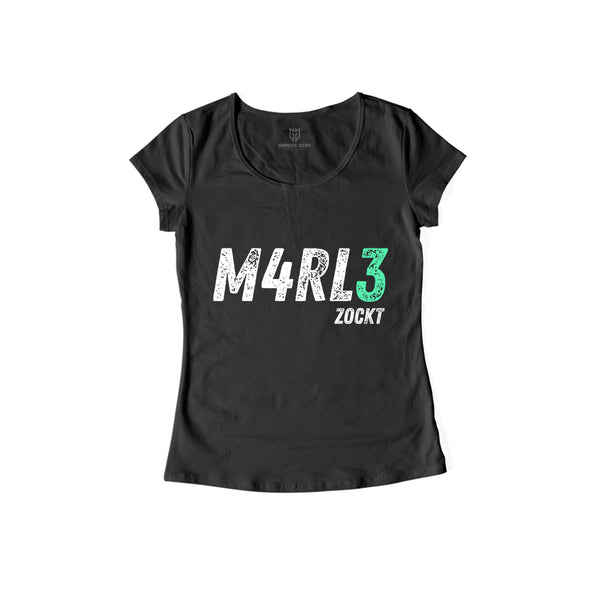 M4RL3ZOCKT- Damen Shirt schwarz