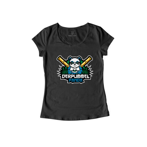 DerPummelPanda - Damen Shirt schwarz