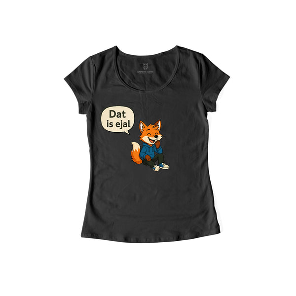 IsejalShop "dat is ejal"- Damen Shirt schwarz