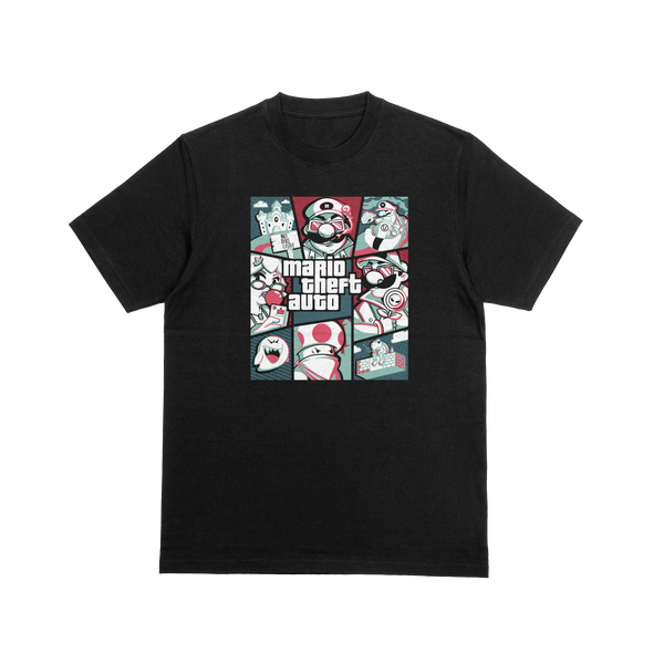 GamersGear Limited T-Shirt "Mario Theft Auto"