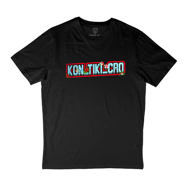 KON TIKI Font - T-Shirt schwarz