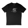 SLIMSEN silber - T-Shirt schwarz
