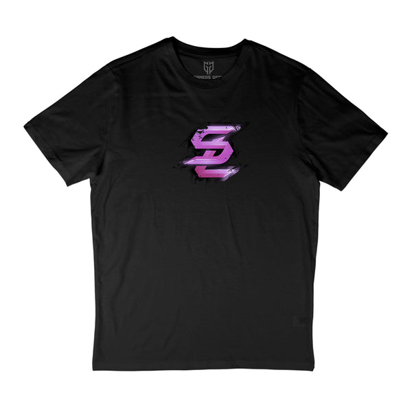 SLIMSEN rosa - T-Shirt schwarz
