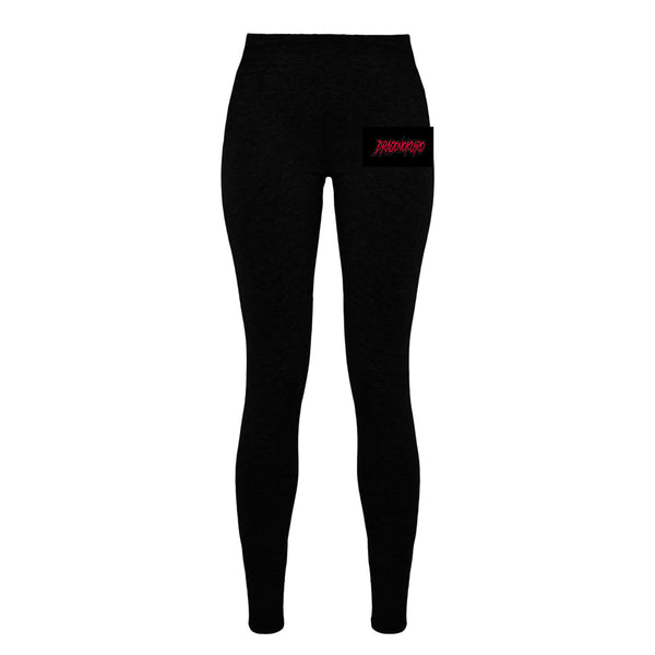 Drago Font - Leggings Damen schwarz
