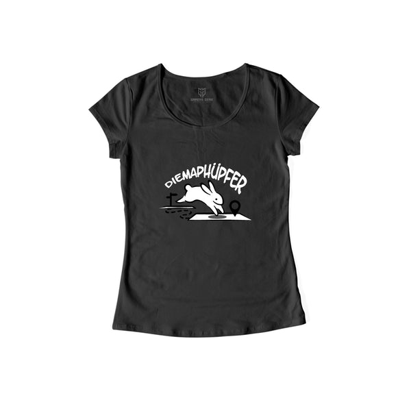 DieMapHüpfer - Damen Shirt schwarz