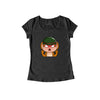 Twocrazy_Monkeys "Emote" - Damen Shirt schwarz