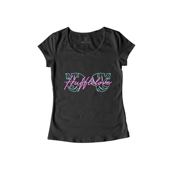 HuffleLove97 - Damen Shirt schwarz