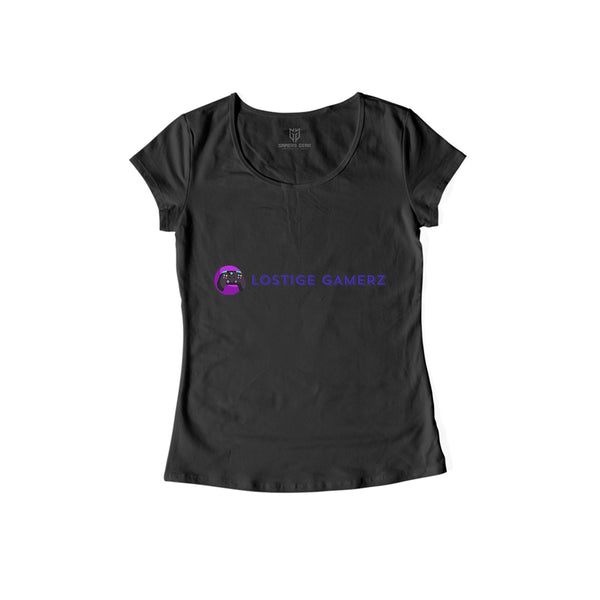 Lostige Gamerz - Damen Shirt schwarz