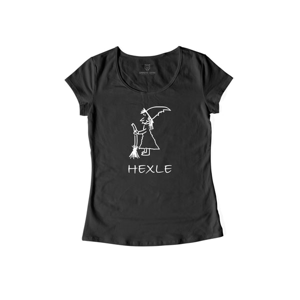 Hexle - Damen Shirt schwarz