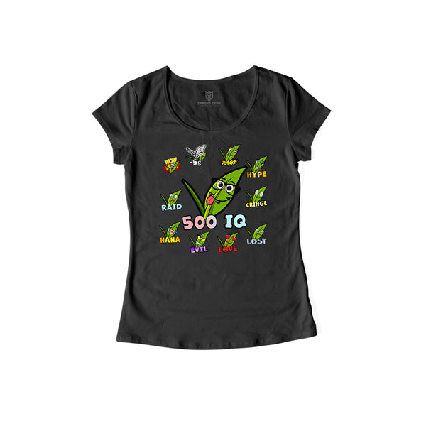 Plantyshop Emotes- Damen Shirt schwarz