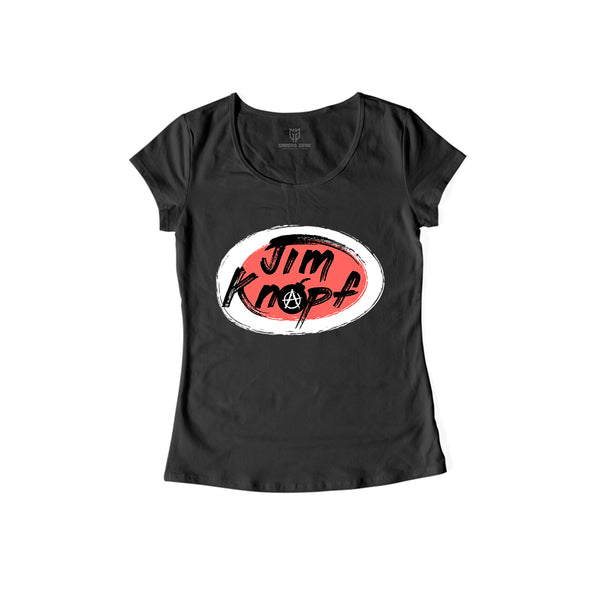 Jimknopf1208 - Damen Shirt schwarz