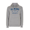 GamersGear Hoodie "Gaming University" grau-meliert