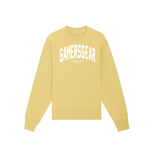 GamersGear Oversize Pulli "College" yellow