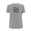 GamersGear T-Shirt Glitch "Play" grau-meliert