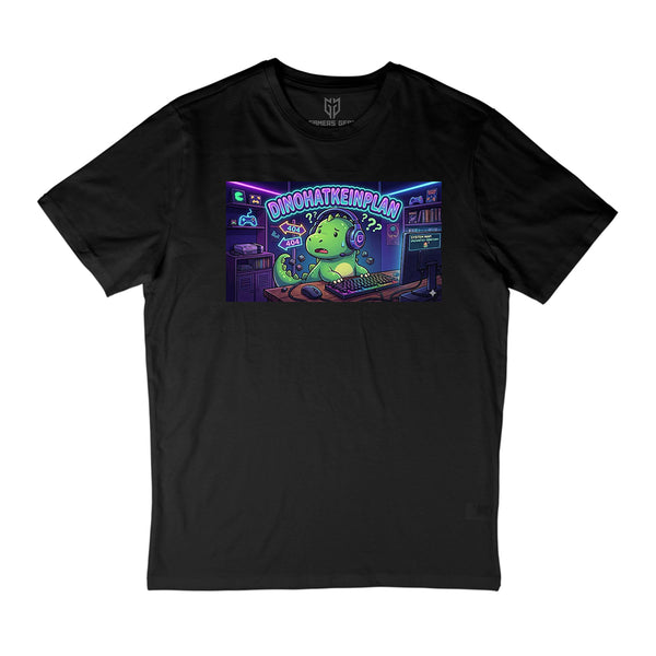 Dino- T-Shirt schwarz