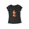 EinfachFox- Damen Shirt schwarz