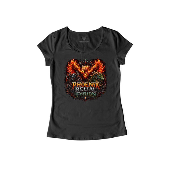 PhoenixBelialTyrion - Damen Shirt schwarz