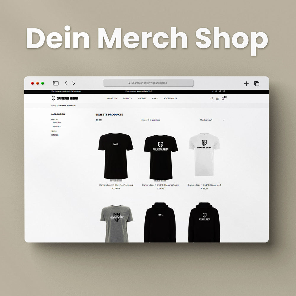 Hochwertige Gaming Shirts, Hoodies, Hosen und mehr | GamersGear