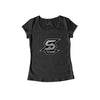 SLIMSEN silber - Damen Shirt schwarz