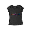 Alpha_Merch Font - Damen Shirt schwarz